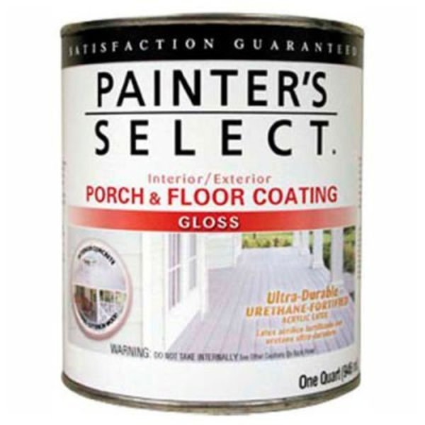 General Paint Painter's Select Urethane Fortified Gloss Porch & Floor Coating, White, Quart - 112184
